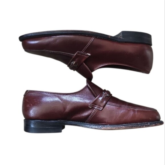 O’Sullivan Executive Imperial Leather Loafers Men’s 9.5D Burgundy USA Union Made main image 14